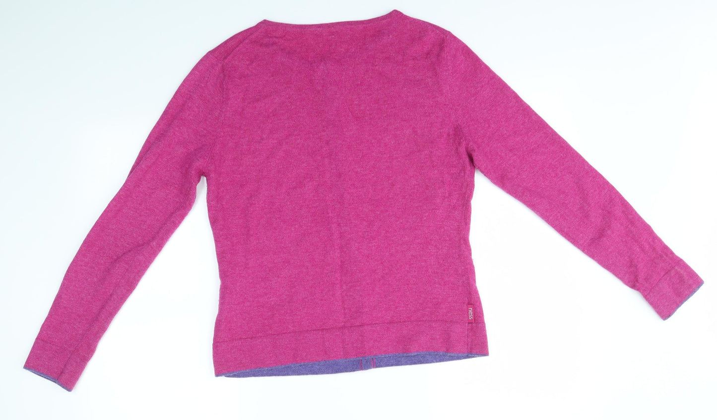 Ness Womens Pink   Cardigan Jumper Size L