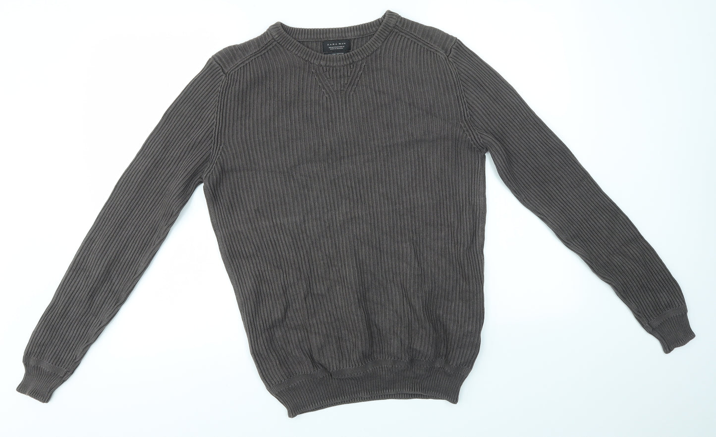 ZARA MAN Mens Grey   Pullover Jumper Size M
