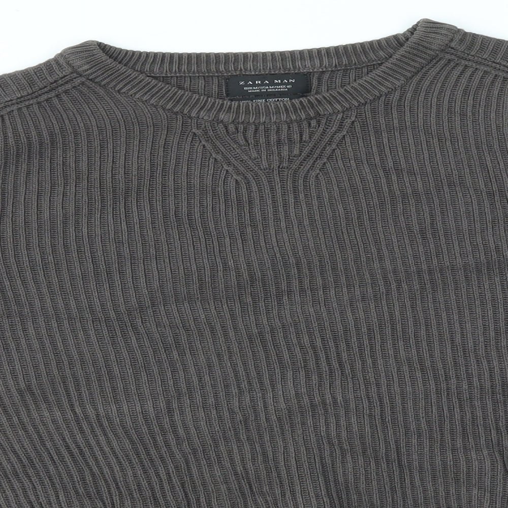 ZARA MAN Mens Grey   Pullover Jumper Size M