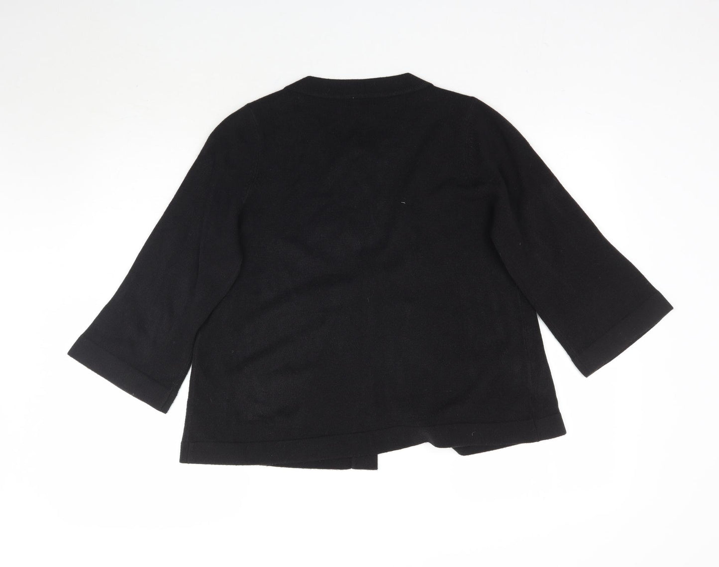 F&F Womens Black  Knit Cardigan Jumper Size 14