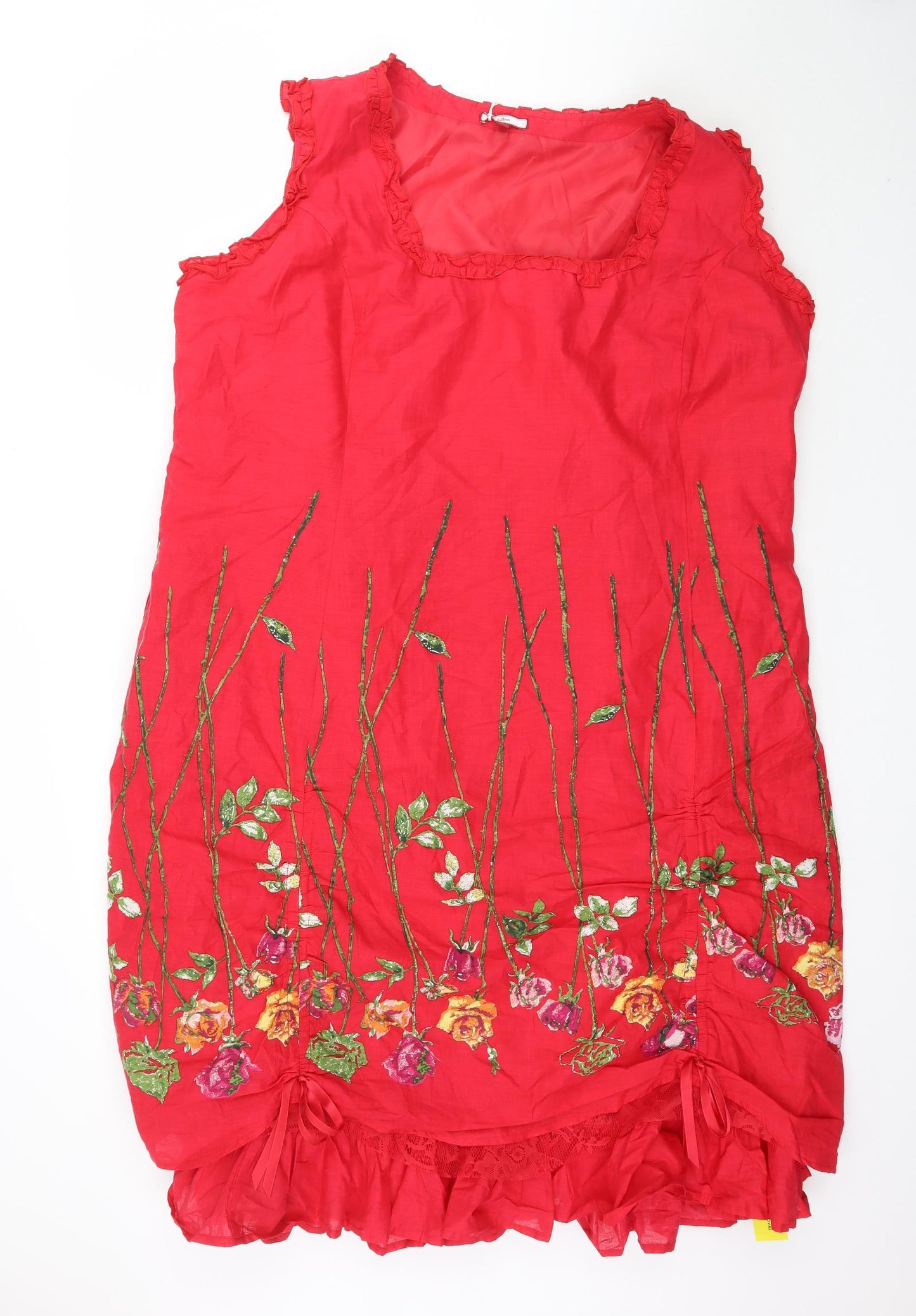 Joe Browns Womens Red Floral  A-Line  Size 26