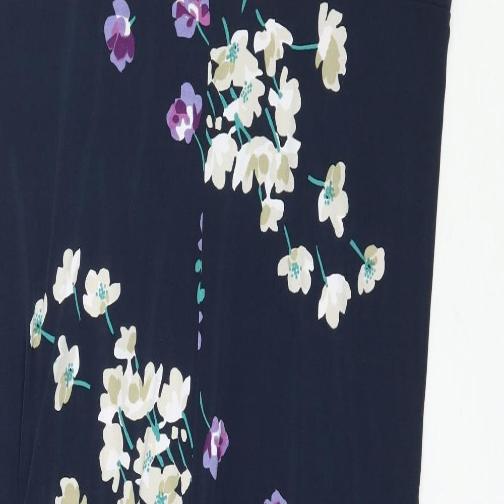 Grace Womens Blue Floral  Maxi  Size 26  - Knot Detail