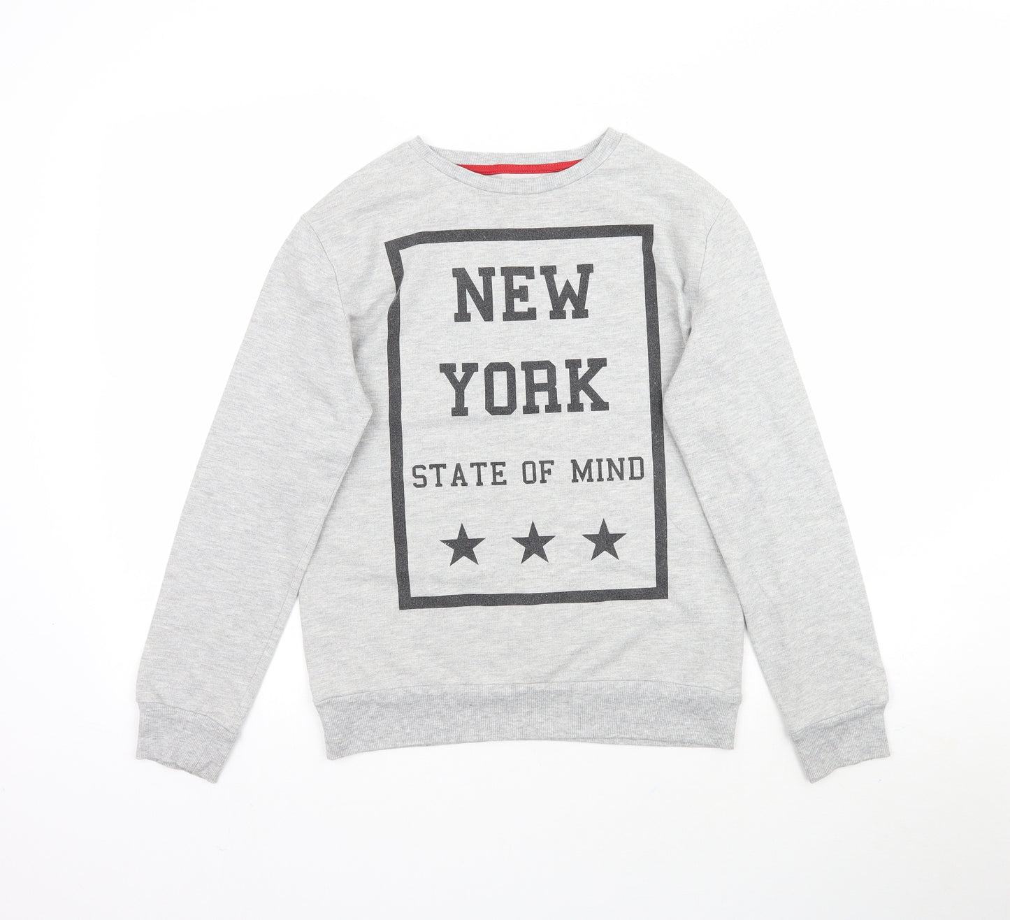 Rebel Girls Grey   Pullover Sweatshirt Size 11-12 Years  - New York