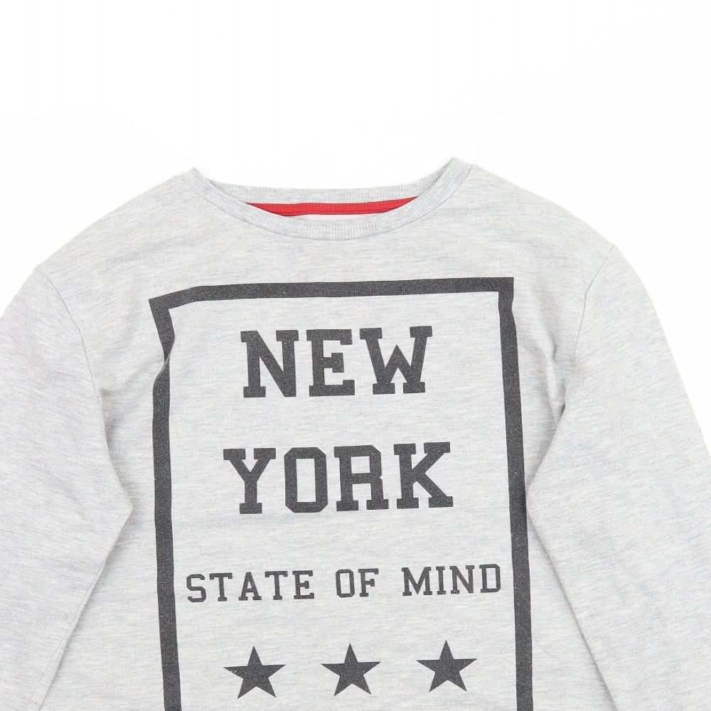 Rebel Girls Grey   Pullover Sweatshirt Size 11-12 Years  - New York