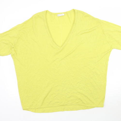 Cole Brooke by Windsmoor Womens Green  Knit Basic Blouse Size M  - Lime Green / Yellow