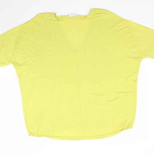 Cole Brooke by Windsmoor Womens Green  Knit Basic Blouse Size M  - Lime Green / Yellow