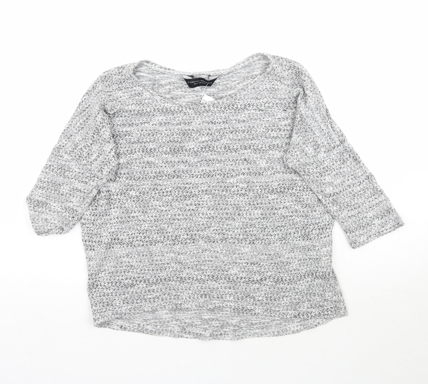 Dorothy Perkins Womens Grey  Knit Pullover Jumper Size 12