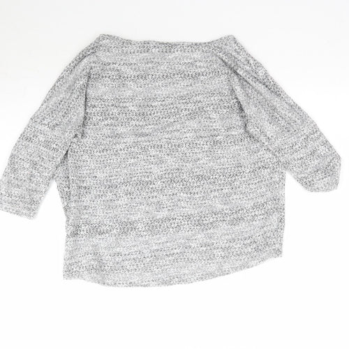 Dorothy Perkins Womens Grey  Knit Pullover Jumper Size 12