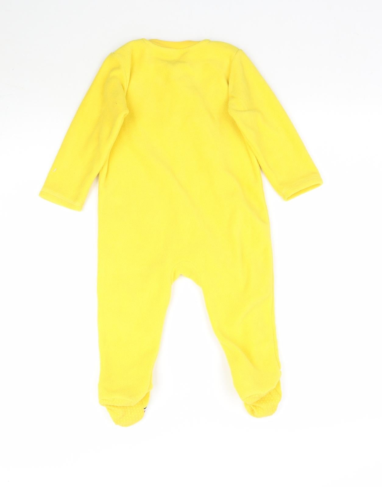 George Baby Yellow   Babygrow One-Piece Size 12-18 Months  - Pudsey Bear