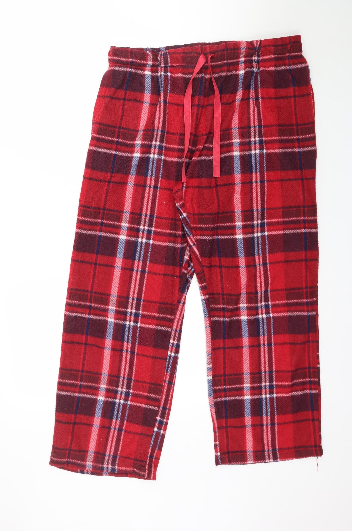 Matalan Womens Red Plaid   Pyjama Top Size L