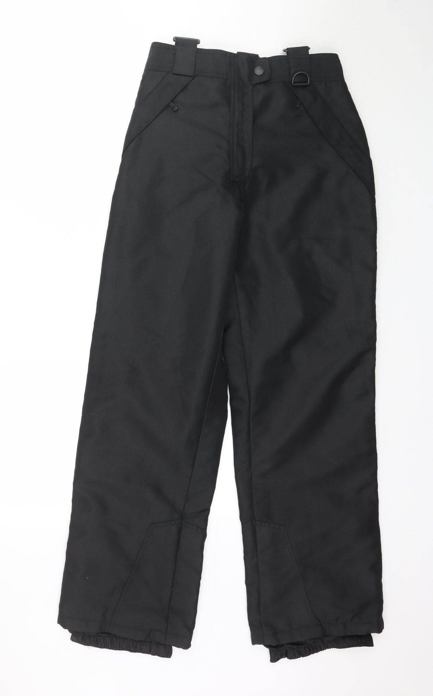 Preworn Womens Black   Snow Pants Trousers Size 10 L30 in
