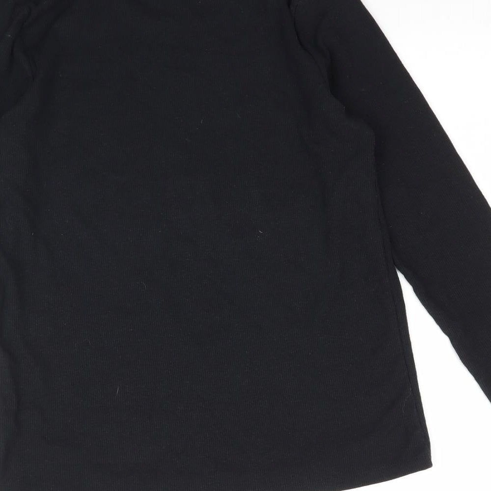 George Womens Black   Basic T-Shirt Size 12
