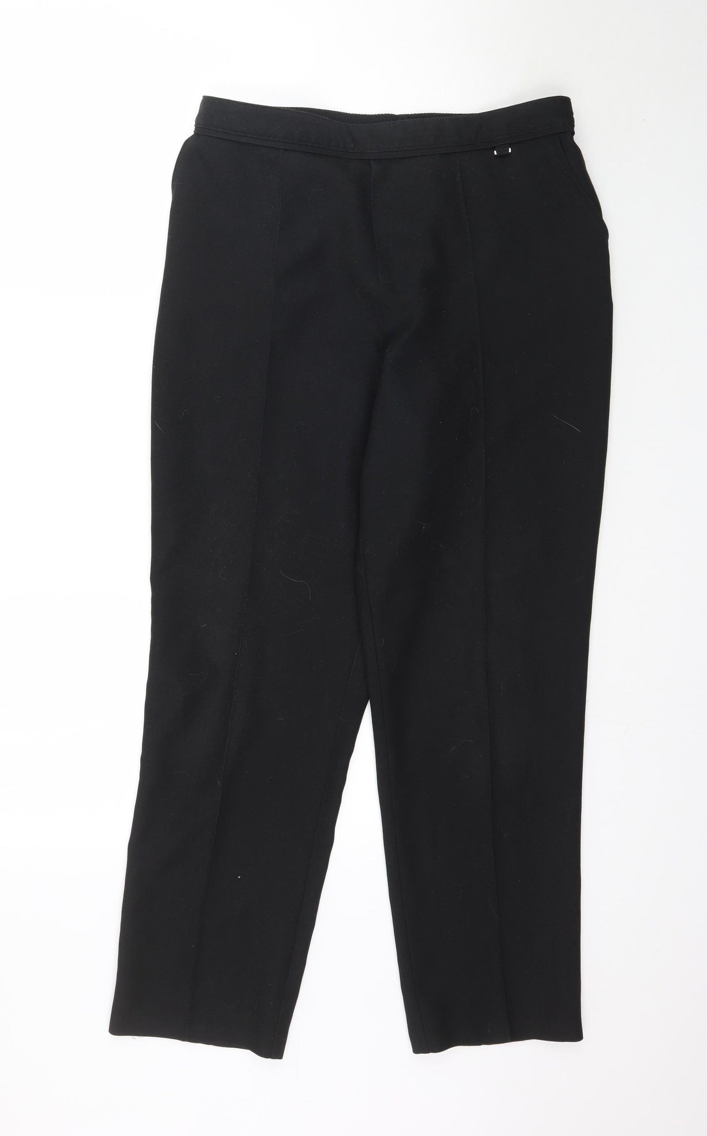 Marks and Spencer Womens Black   Trousers  Size 14 L28 in