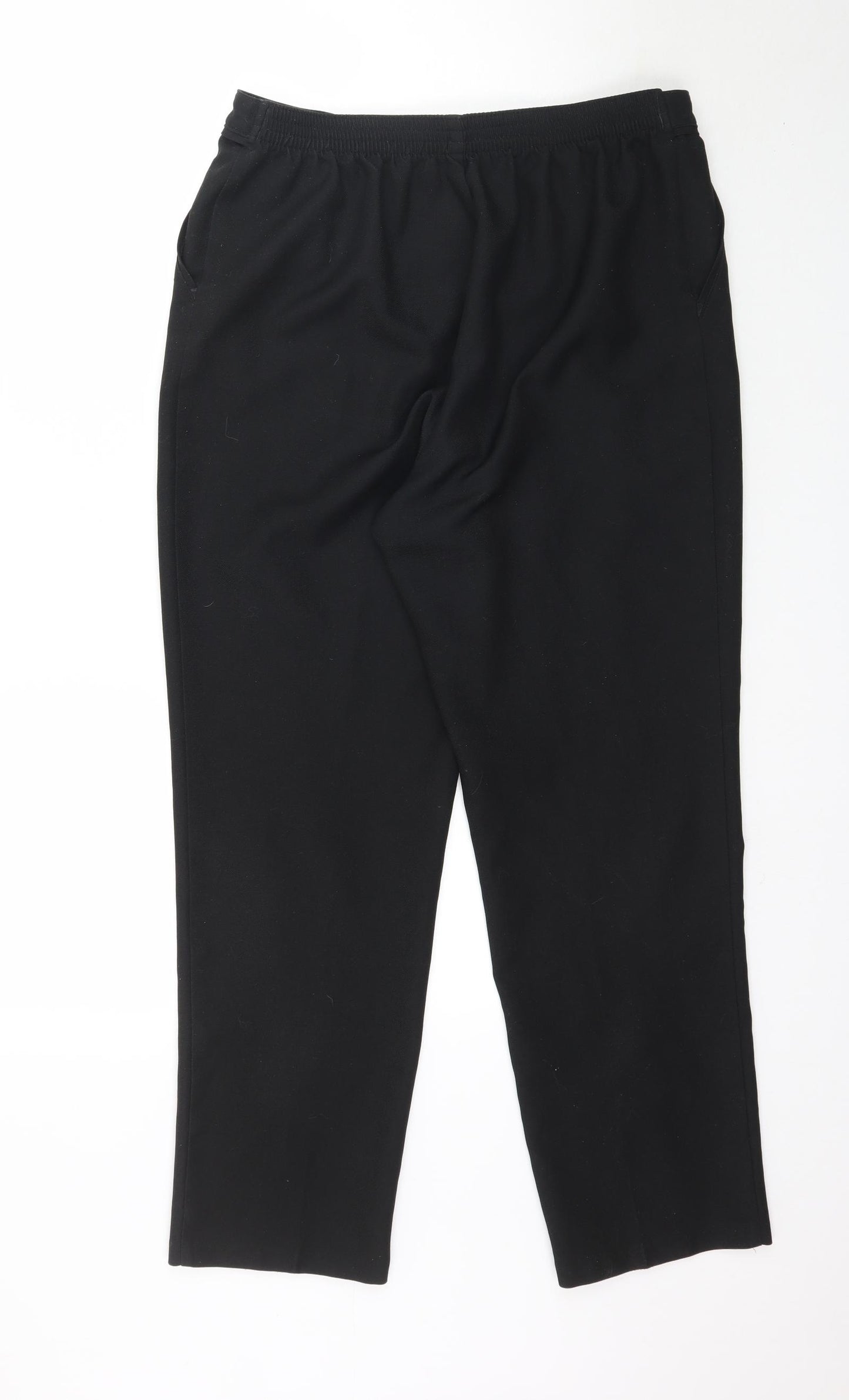 Marks and Spencer Womens Black   Trousers  Size 14 L28 in