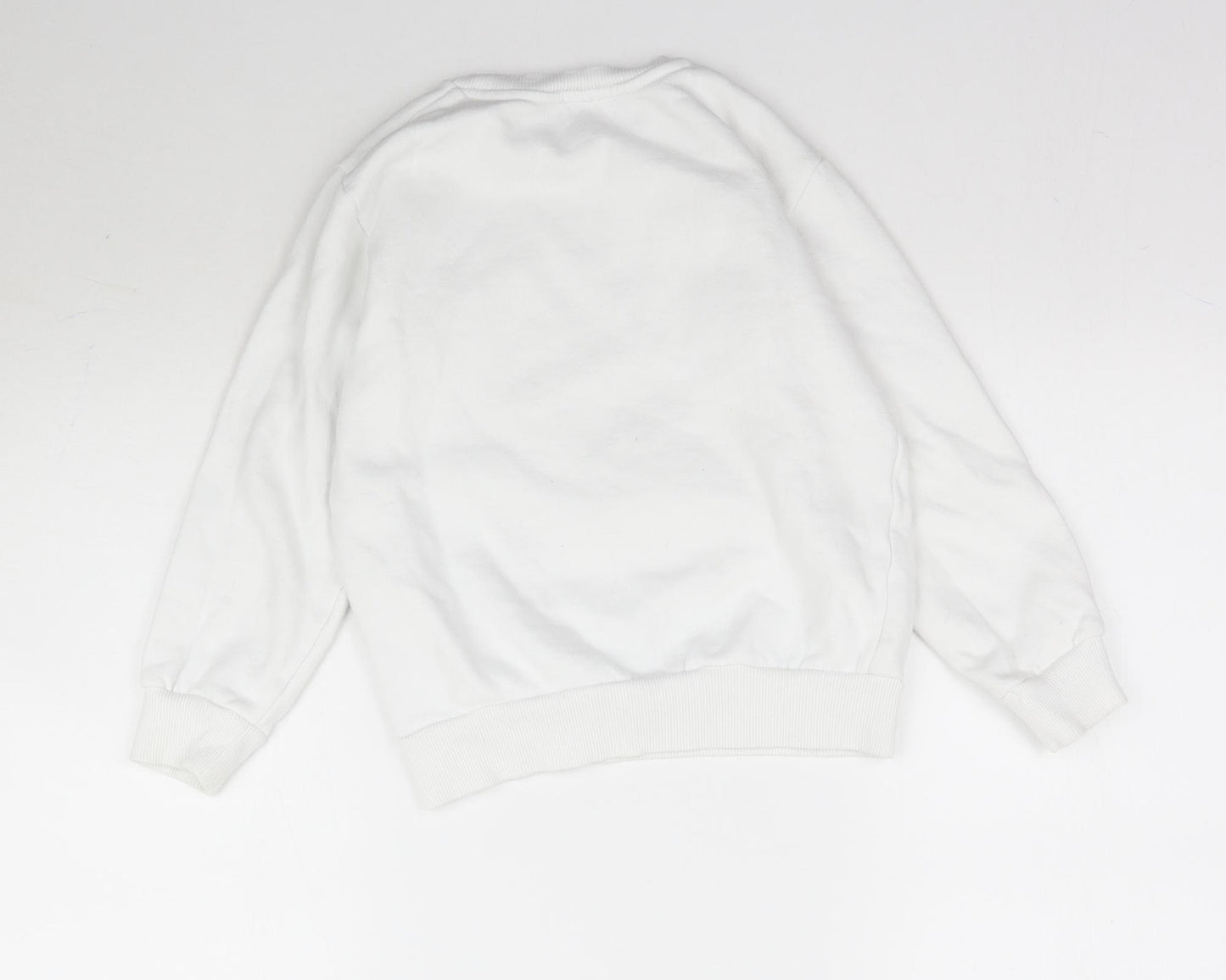 River Island Girls White   Pullover Sweatshirt Size 7-8 Years