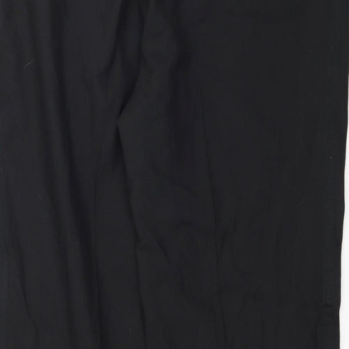 Terylene Womens Black   Trousers  Size 36 L30 in