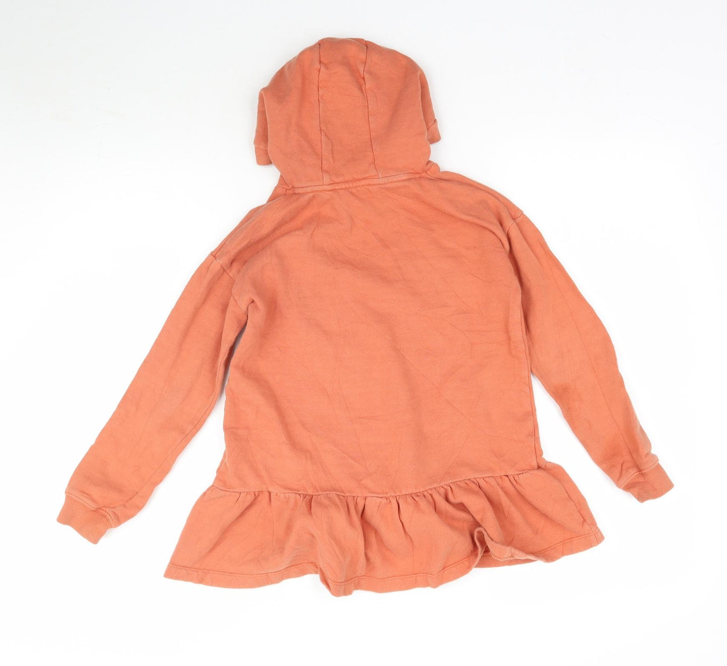 George Girls Orange   Pullover Hoodie Size 8-9 Years  - Love Heart