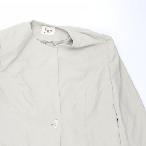 ELVI Womens Green   Jacket Blazer Size 16