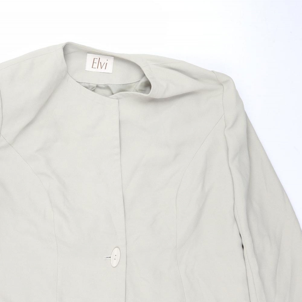 ELVI Womens Green   Jacket Blazer Size 16