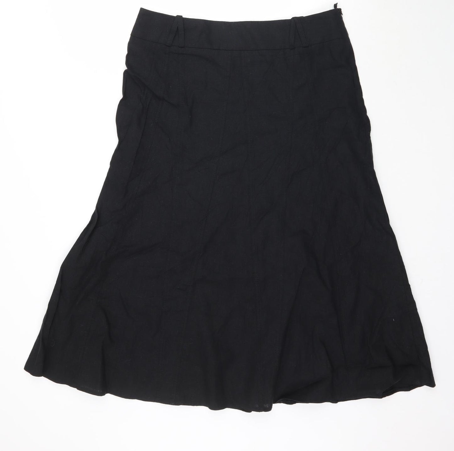 Marks and Spencer Womens Black   A-Line Skirt Size 14