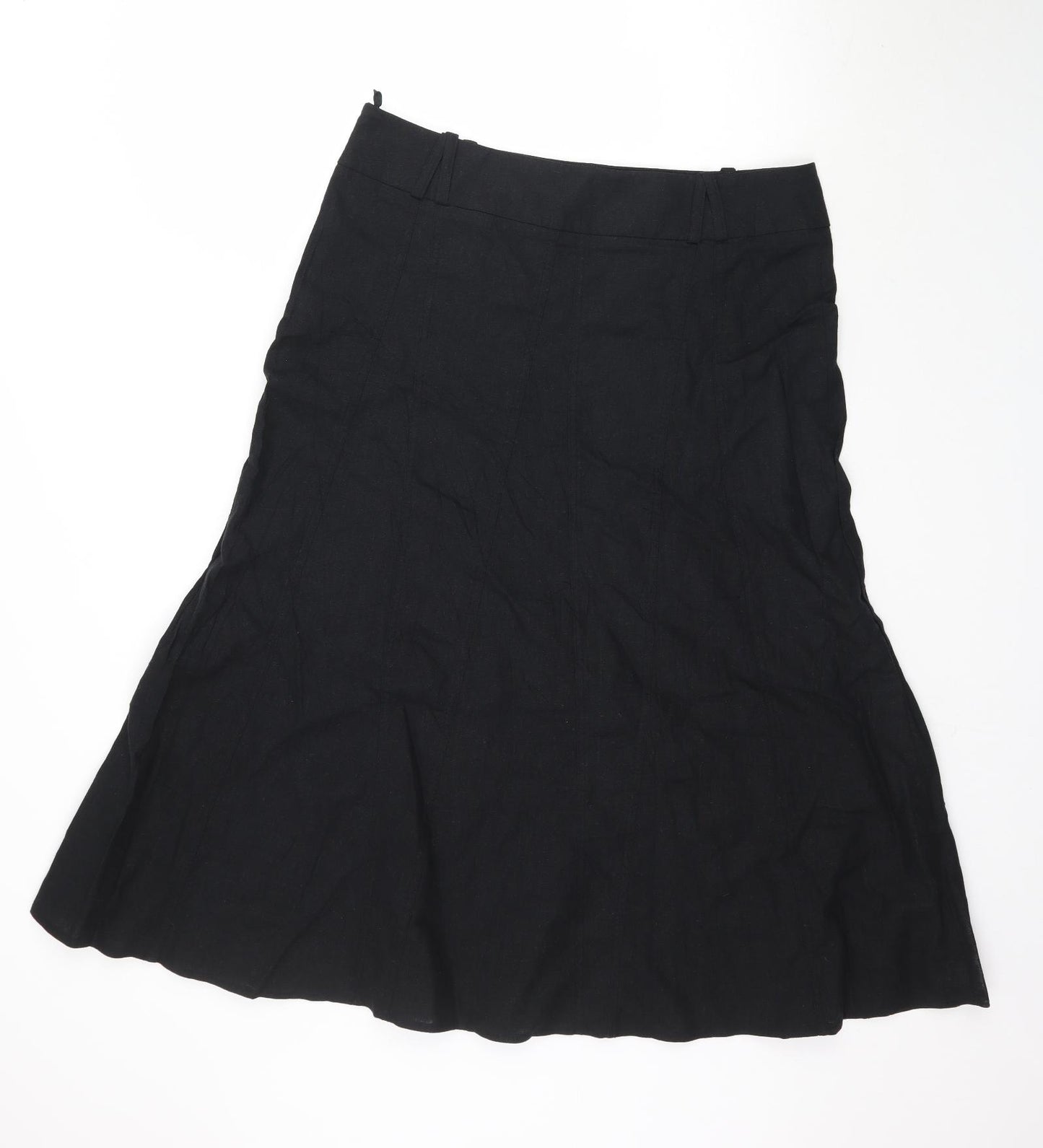 Marks and Spencer Womens Black   A-Line Skirt Size 14