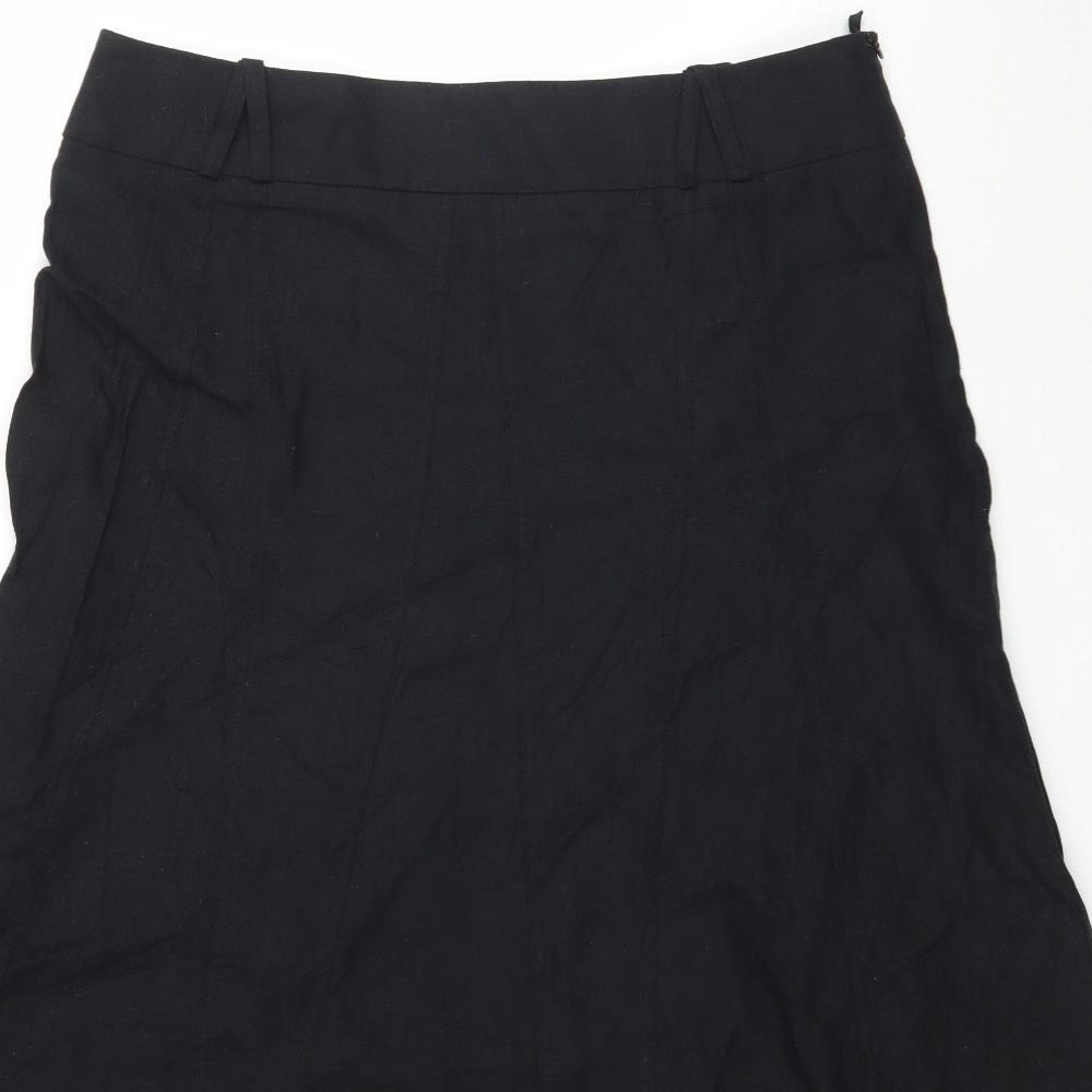 Marks and Spencer Womens Black   A-Line Skirt Size 14
