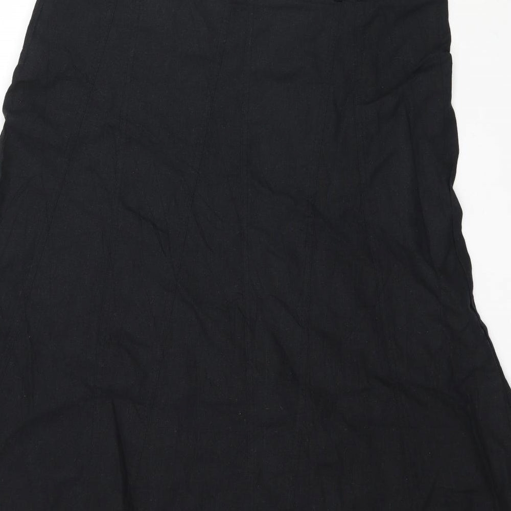 Marks and Spencer Womens Black   A-Line Skirt Size 14