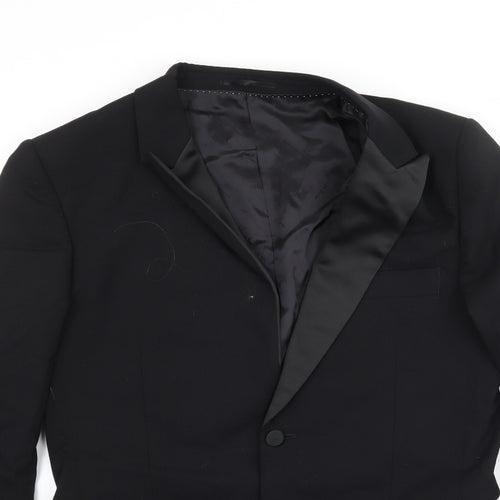Moss Bros Mens Black   Jacket Suit Jacket Size 36