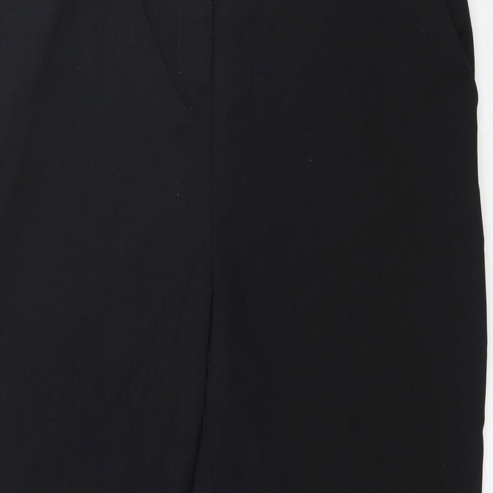 Peacocks Womens Black   Trousers  Size 14 L26 in