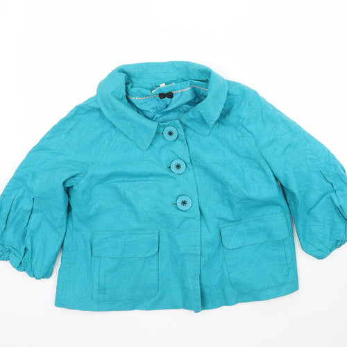 Marks and Spencer Womens Blue   Jacket Blazer Size 12