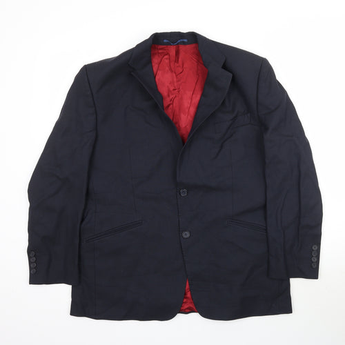 Lester Bowden Mens Blue   Jacket Suit Jacket Size 42
