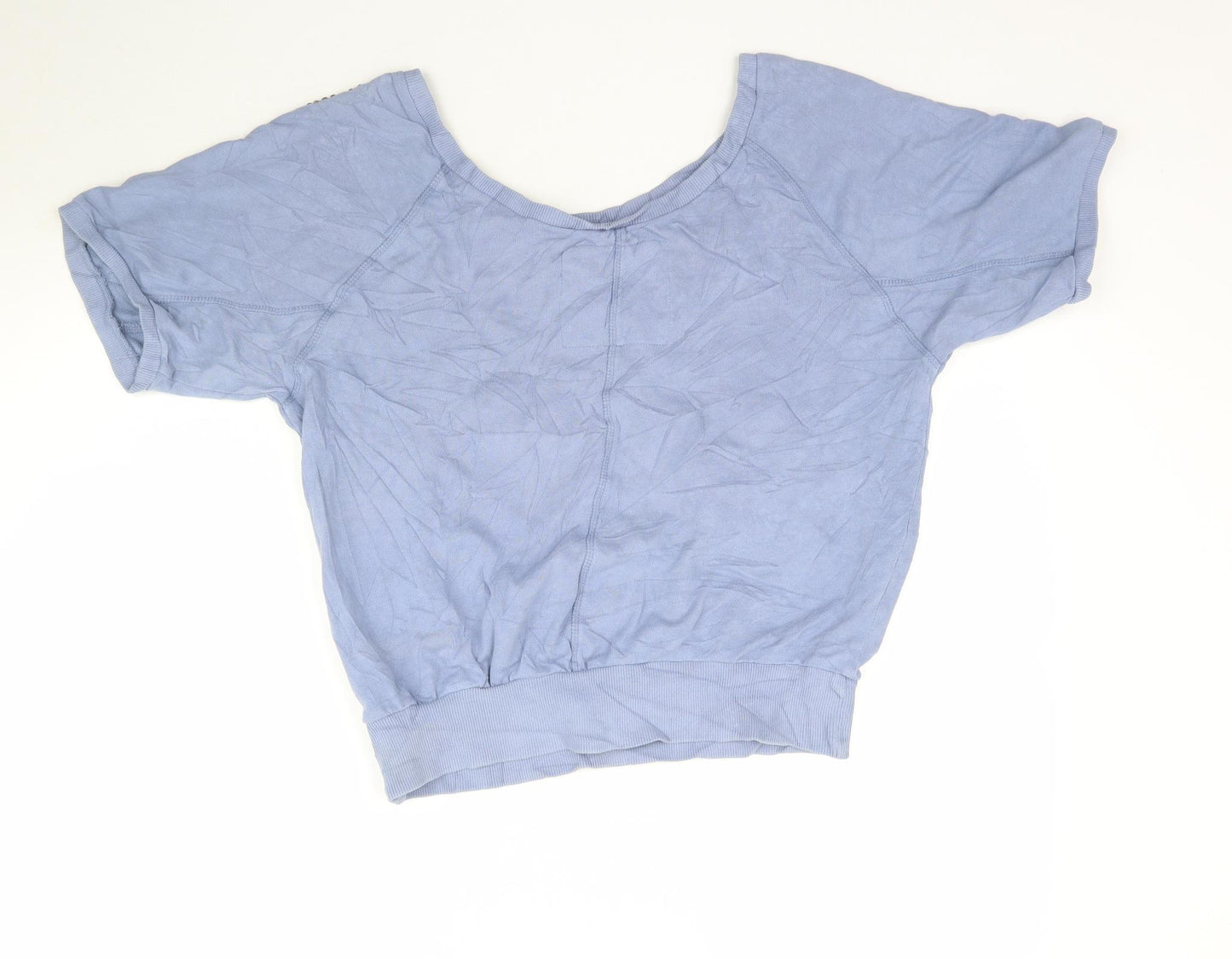 NEXT Womens Blue  Knit Basic Blouse Size 10