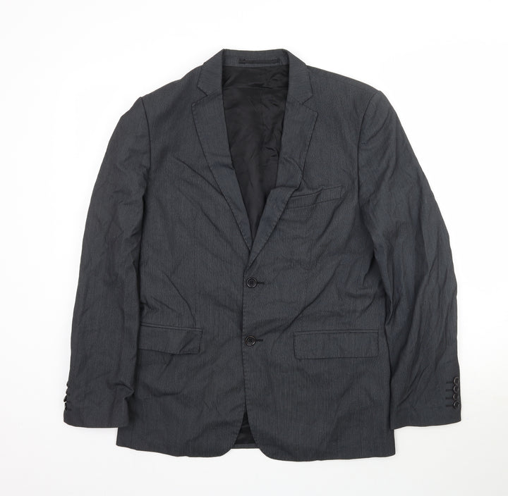 Zara Mens Black   Jacket Suit Jacket Size 38