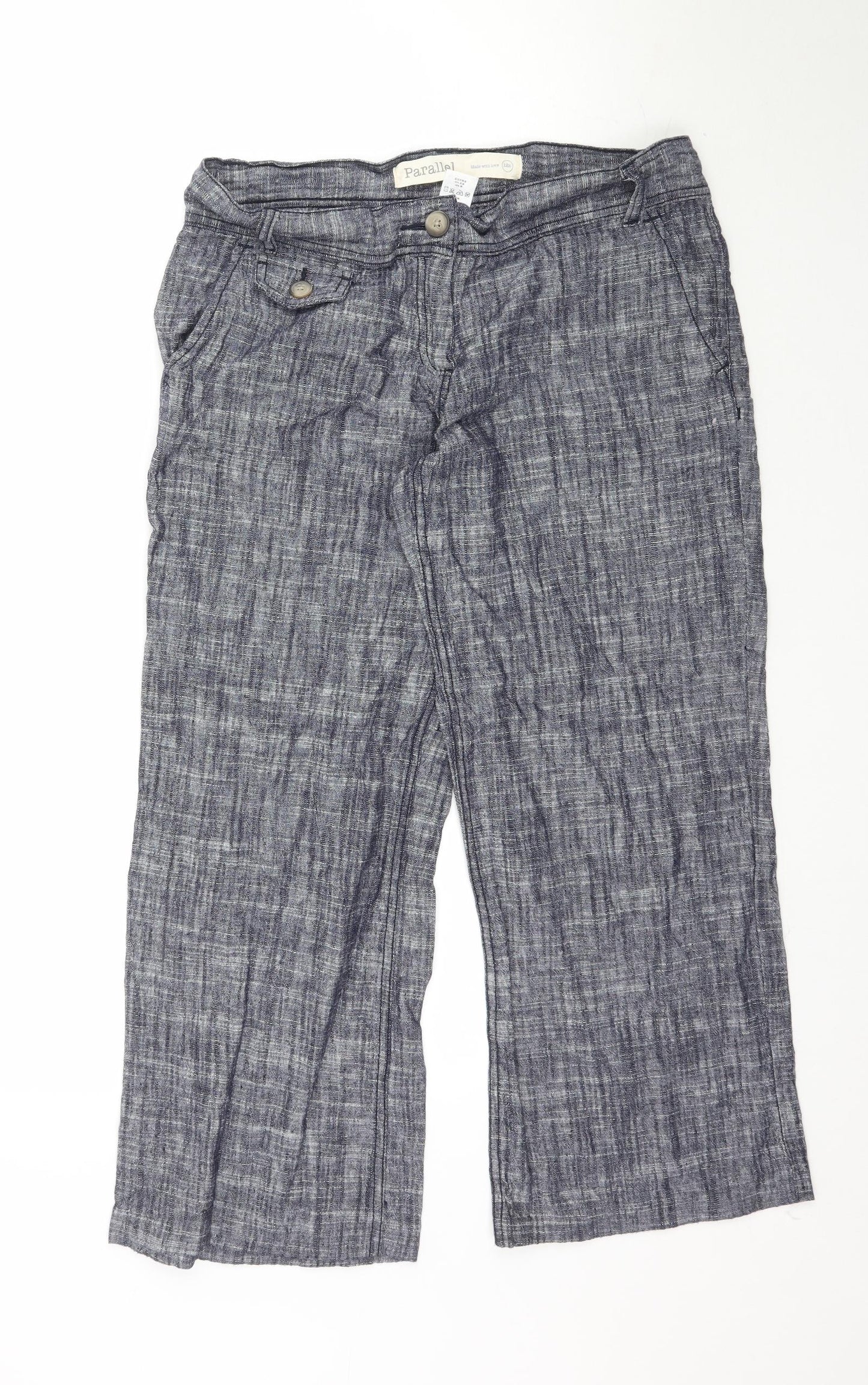 Parallel Womens Blue   Trousers  Size 12 L26 in