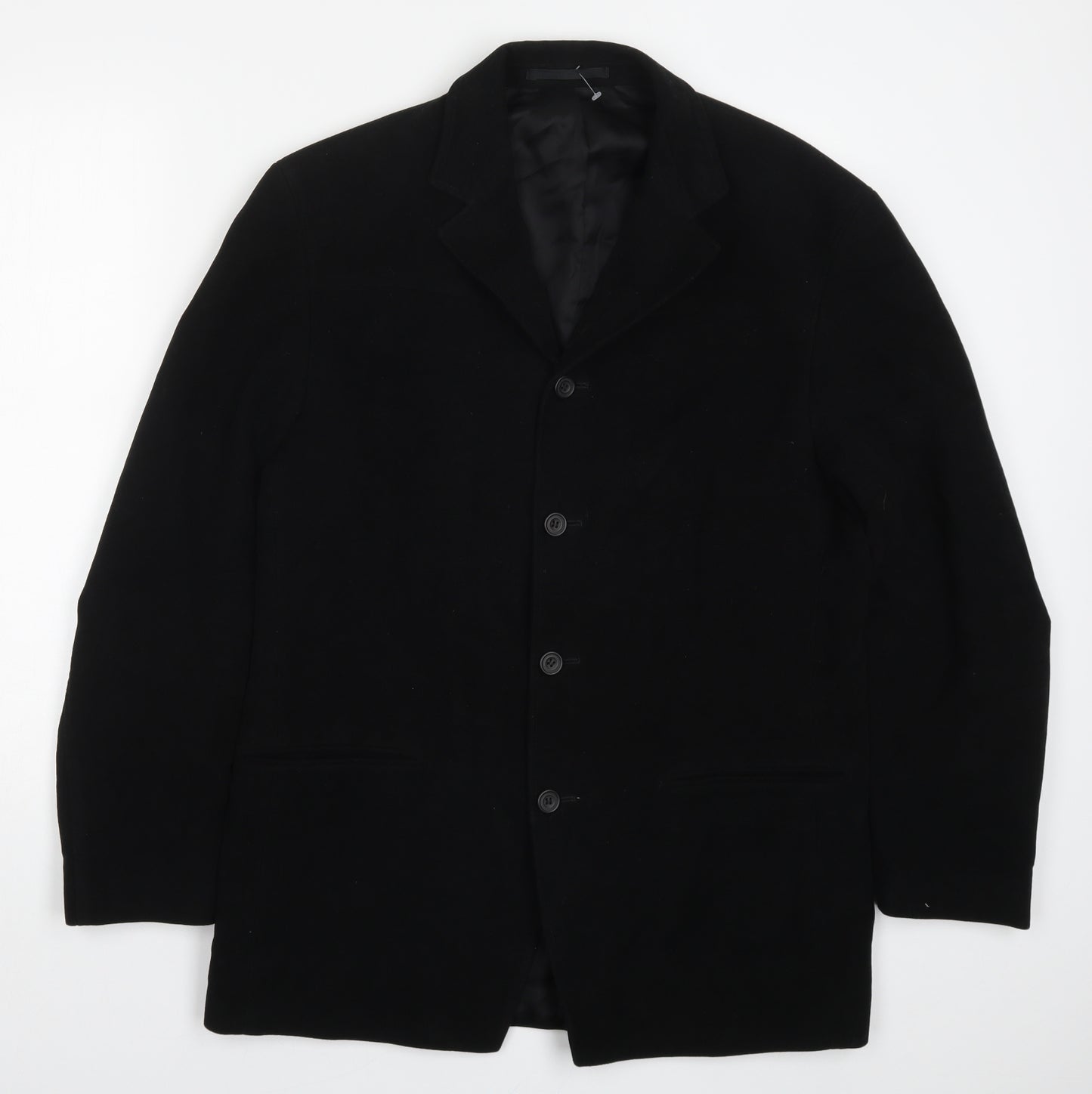 Jonathan Adams Mens Black  Rayon Jacket Suit Jacket Size 40
