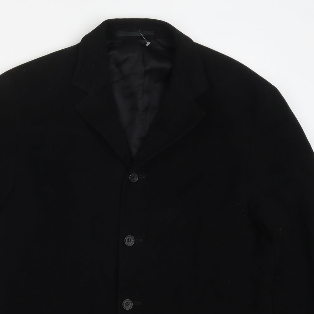 Jonathan Adams Mens Black  Rayon Jacket Suit Jacket Size 40