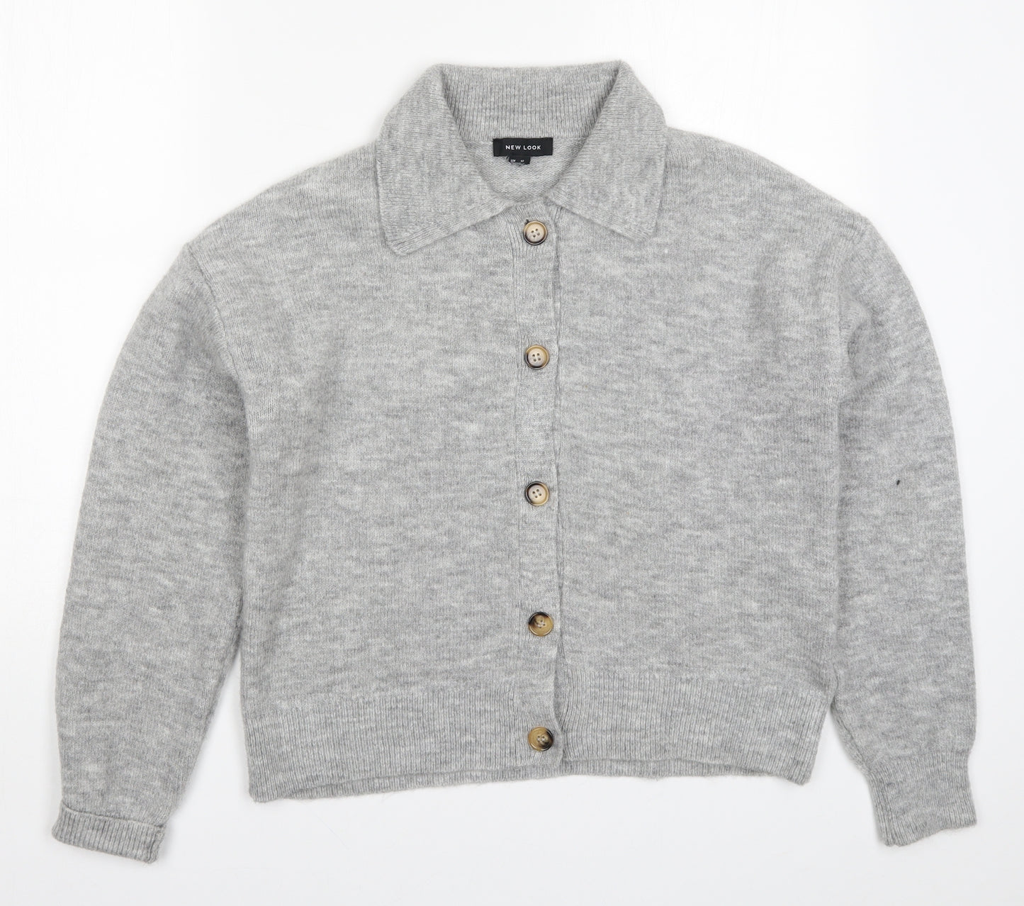 grey Womens   Knit Cardigan Jumper Size 12