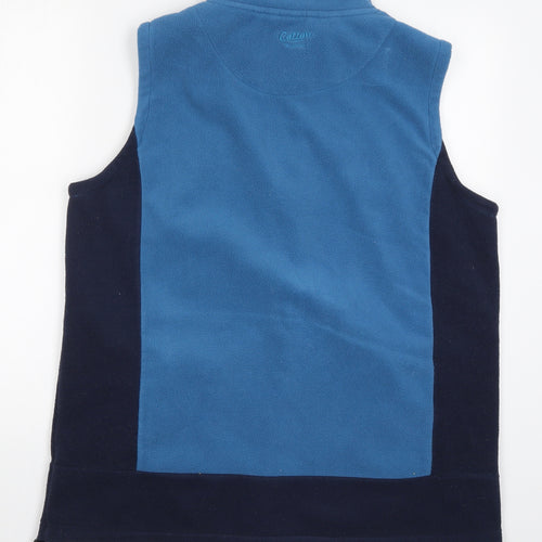 Cotton Traders Mens Blue  Fleece Gilet Jacket Size L