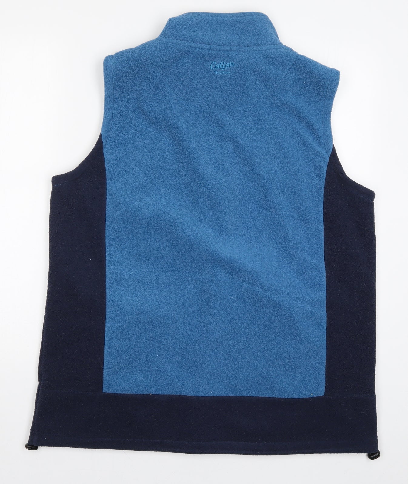 Cotton Traders Mens Blue  Fleece Gilet Jacket Size L