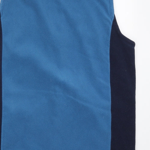 Cotton Traders Mens Blue  Fleece Gilet Jacket Size L