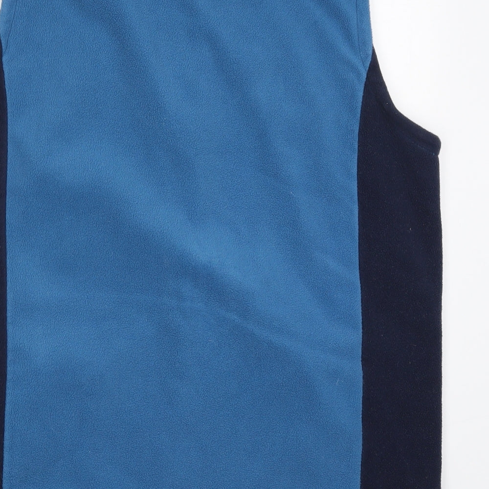 Cotton Traders Mens Blue  Fleece Gilet Jacket Size L