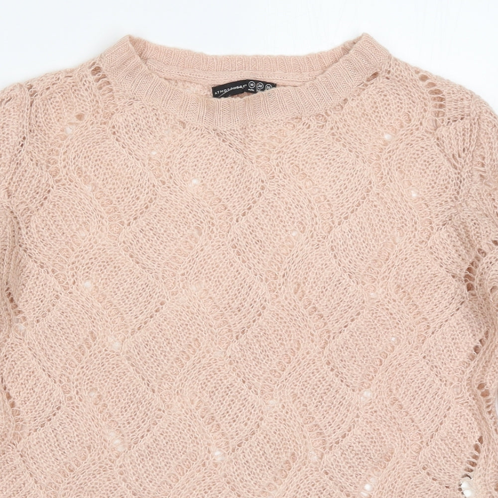Atmosphere Womens Pink  Knit Pullover Jumper Size 10