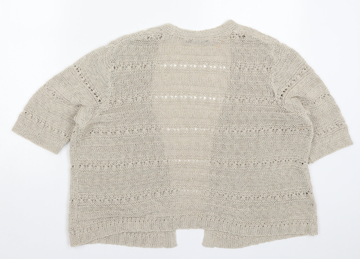 George Womens Beige  Knit Cardigan Jumper Size 18
