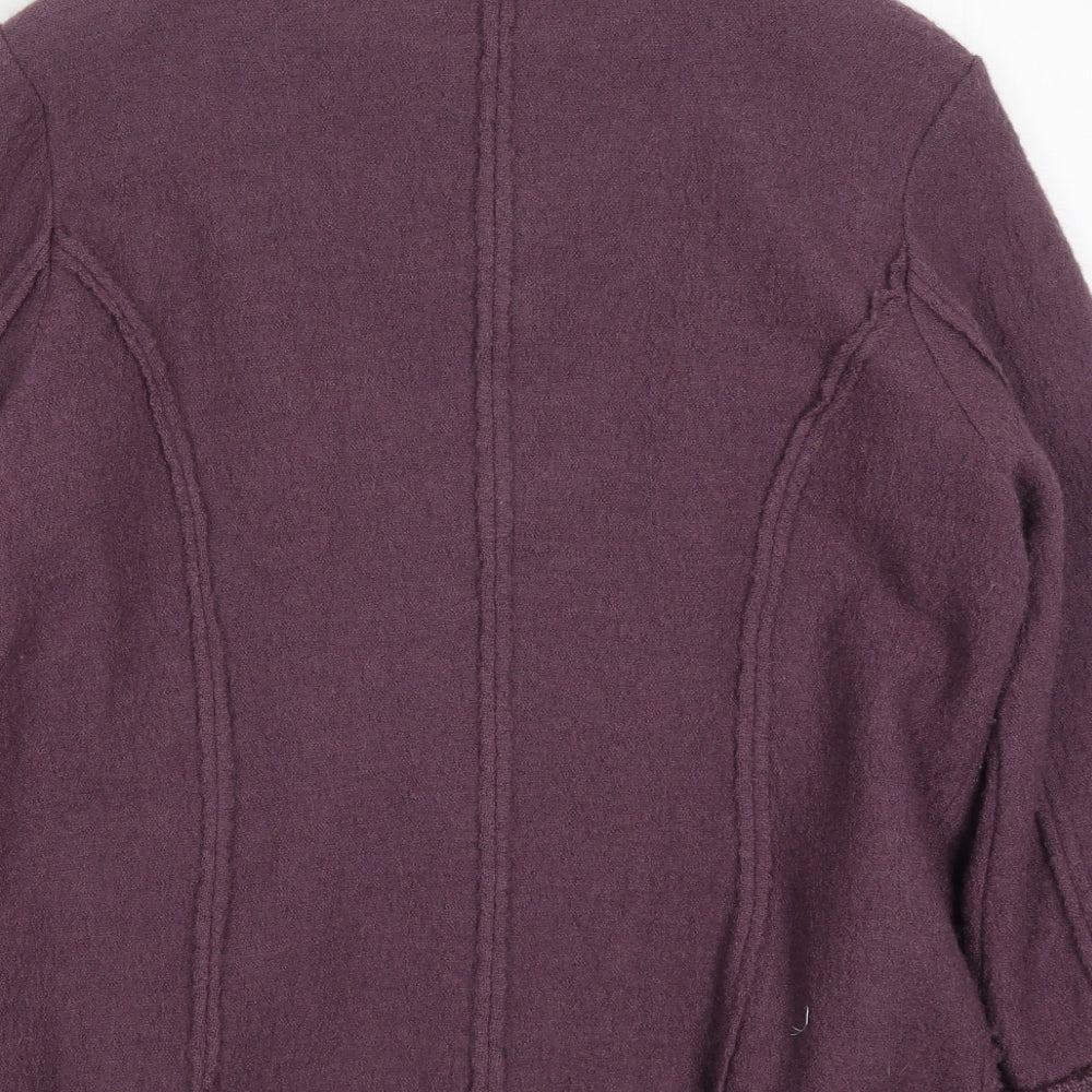 Roman Womens Purple  Knit Cardigan Jumper Size M