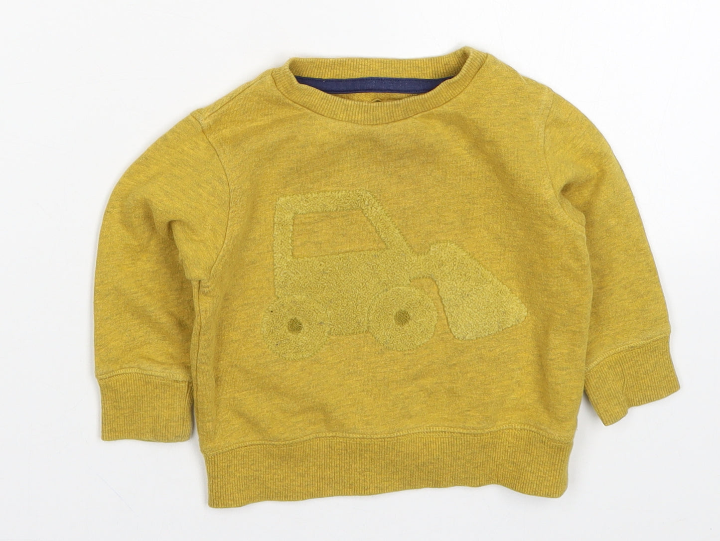 NEXT Boys Yellow   Basic T-Shirt Size 6-9 Months  - Digger