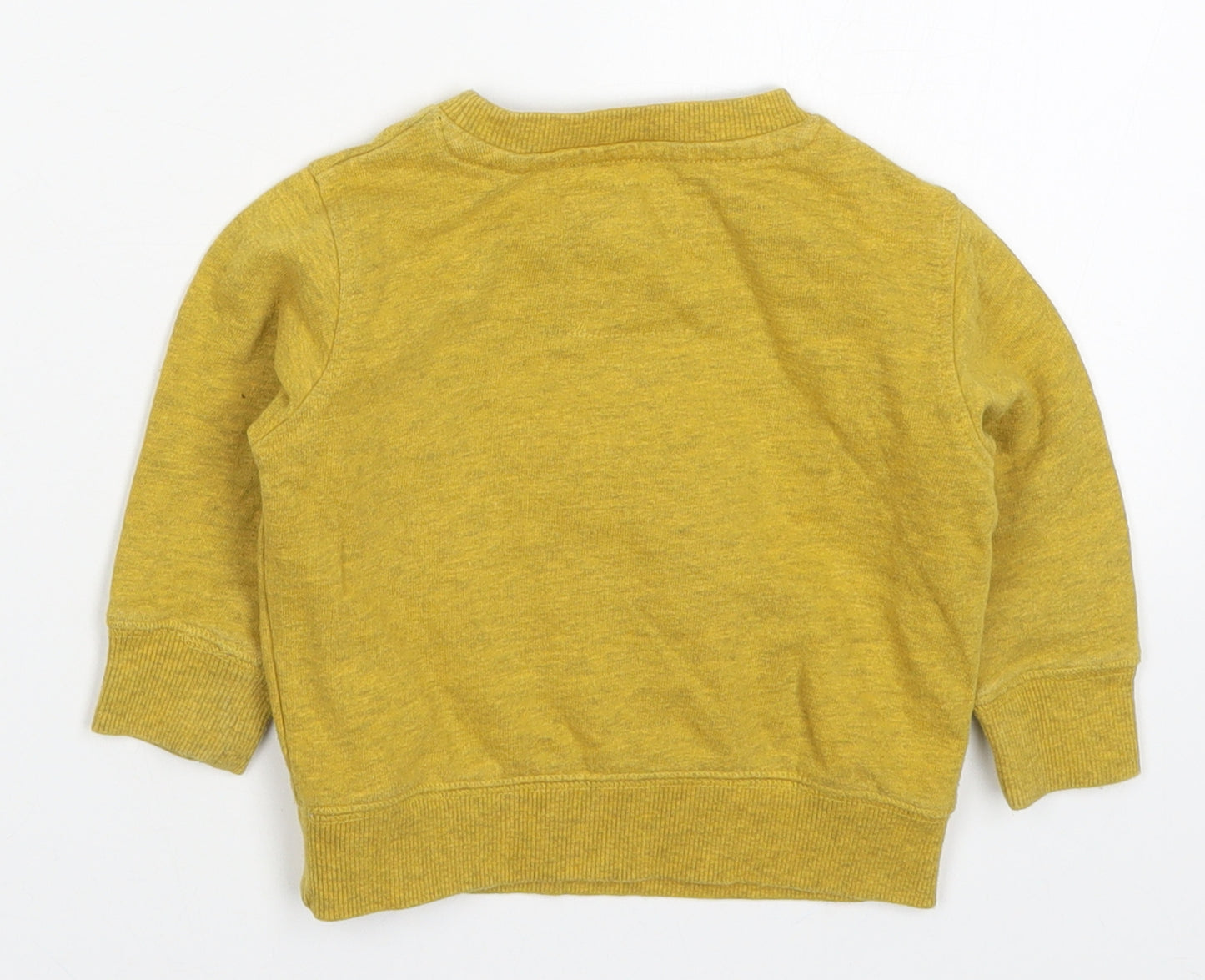 NEXT Boys Yellow   Basic T-Shirt Size 6-9 Months  - Digger