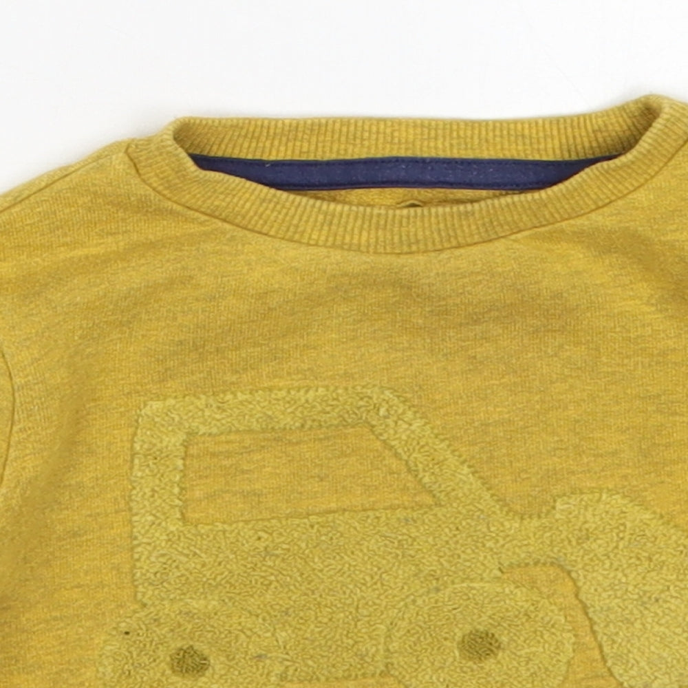 NEXT Boys Yellow   Basic T-Shirt Size 6-9 Months  - Digger