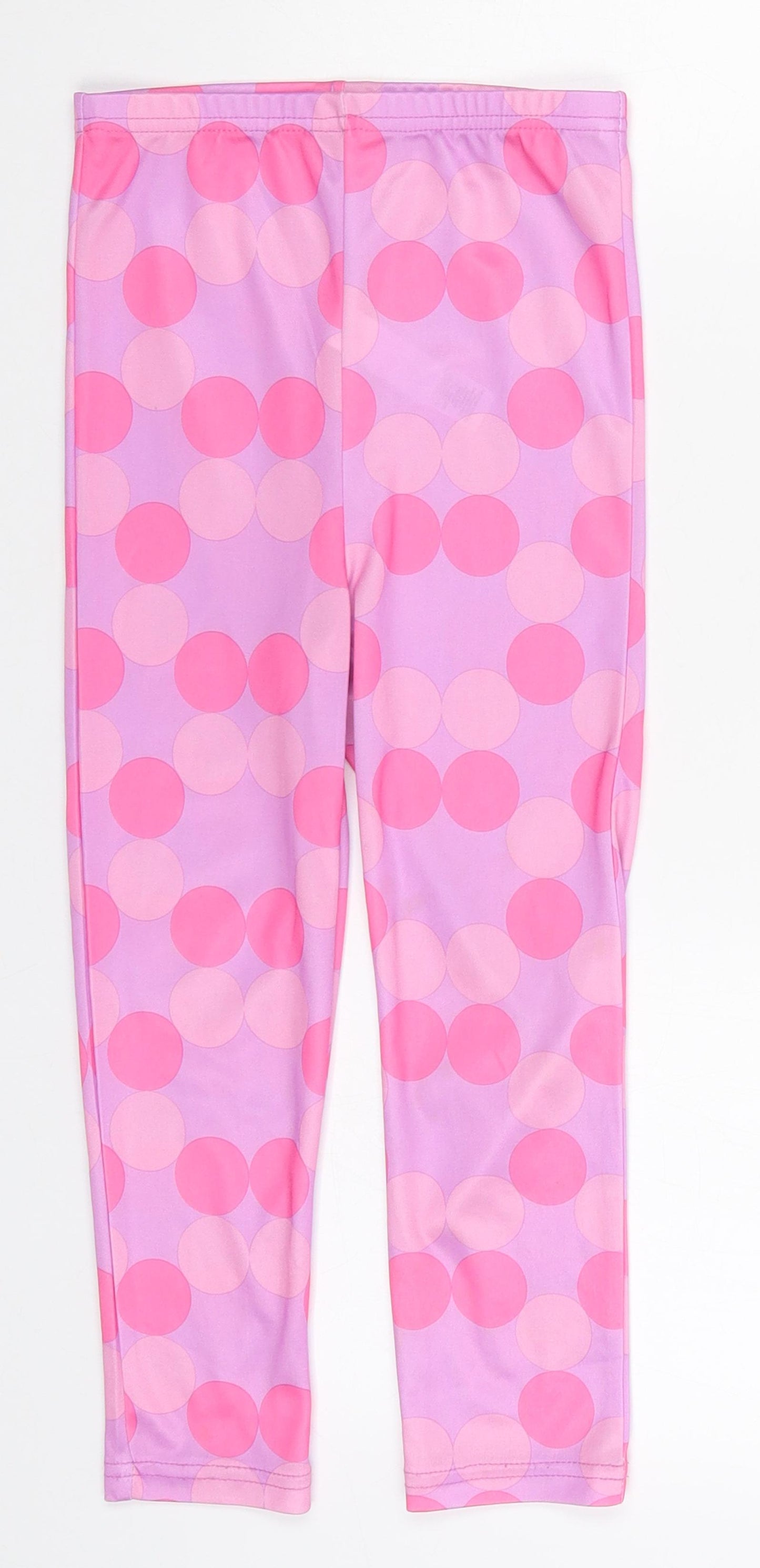 George Girls Pink Polka Dot  Carrot Trousers Size 7-8 Years