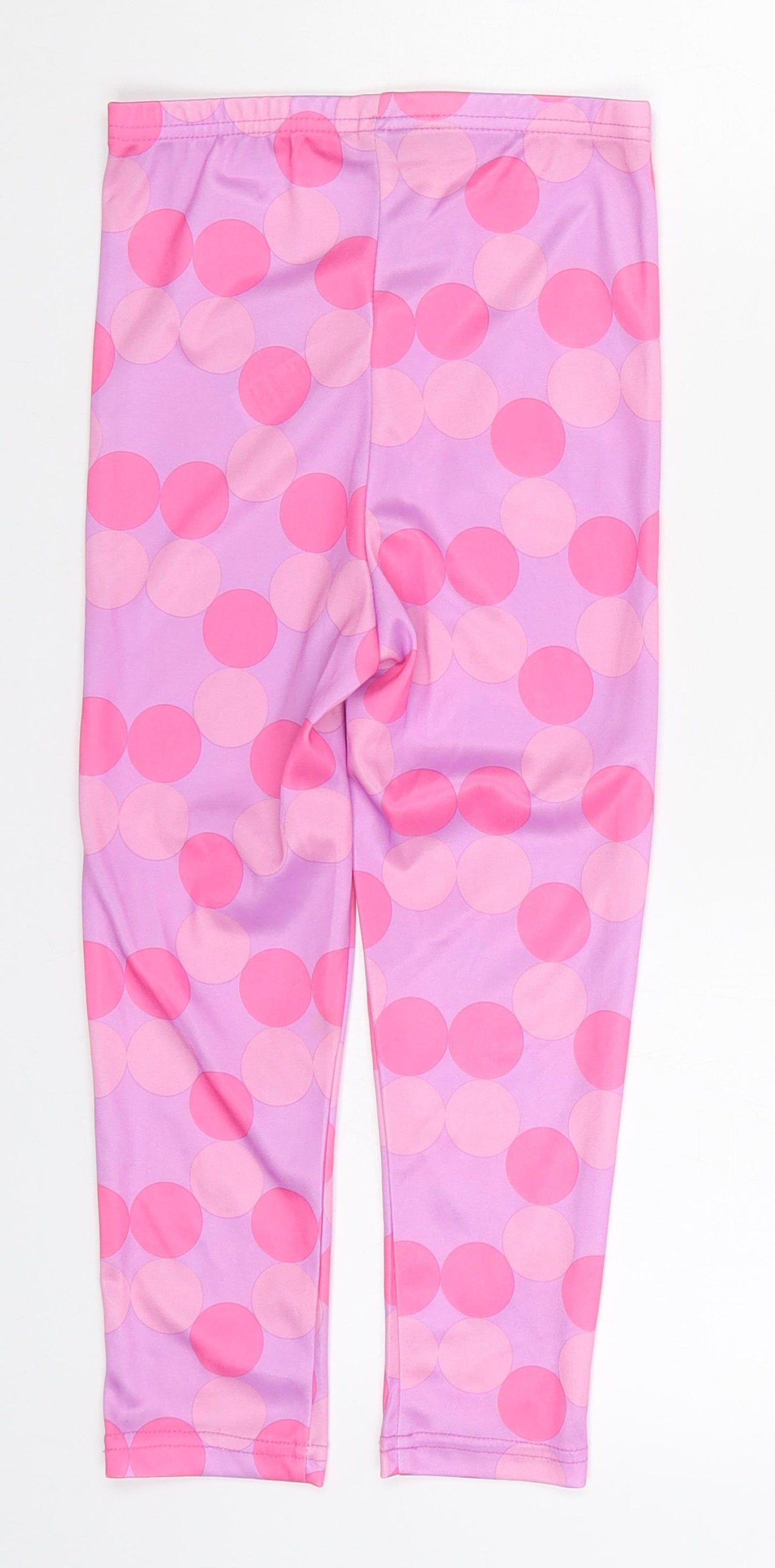 George Girls Pink Polka Dot  Carrot Trousers Size 7-8 Years