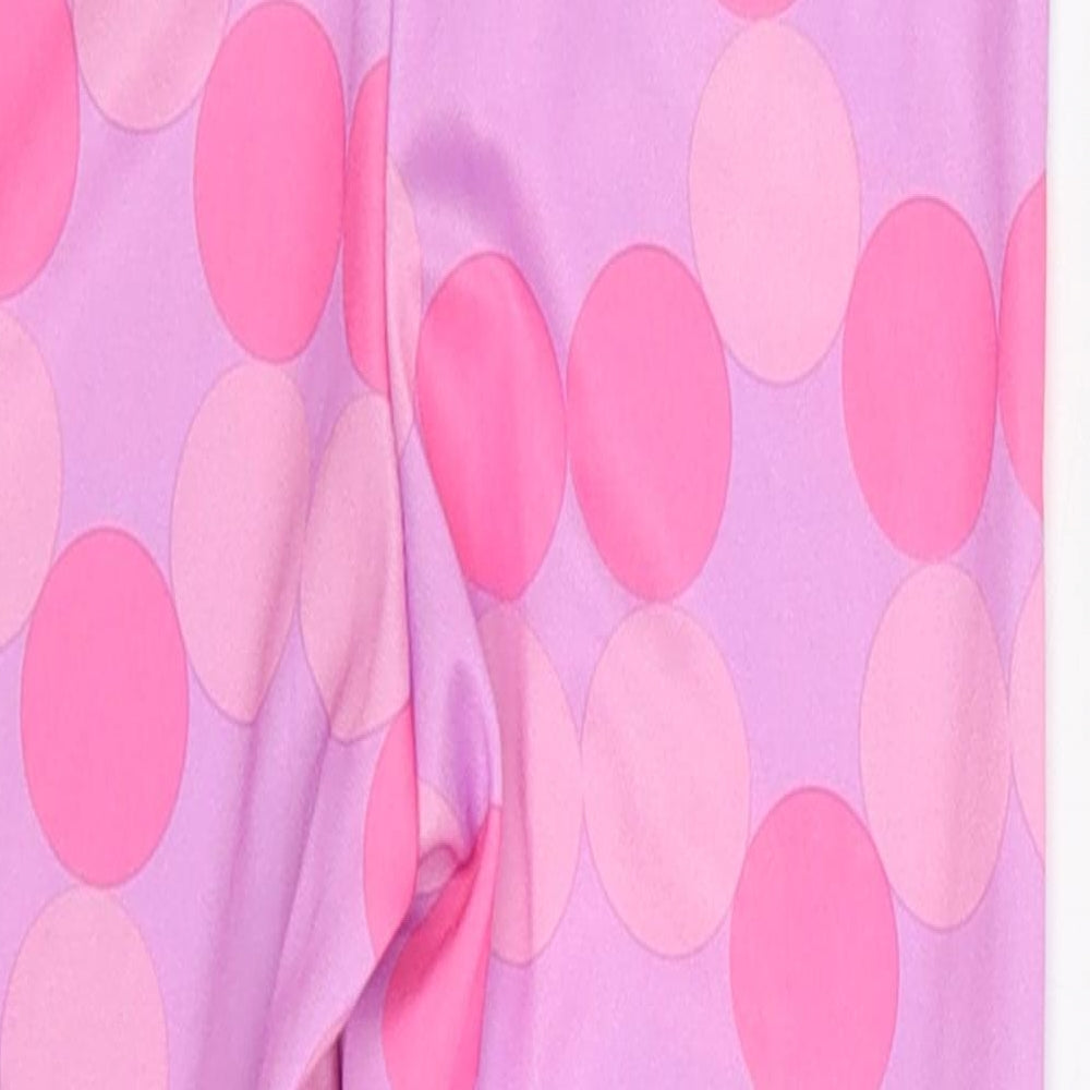 George Girls Pink Polka Dot  Carrot Trousers Size 7-8 Years